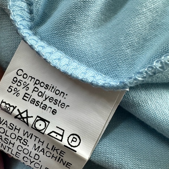 ❤️ Beautiful Light Blue Tie-Front Dress Large - Picture 2 of 5